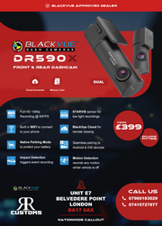 Blackvue DR590X Front and rear dashcam