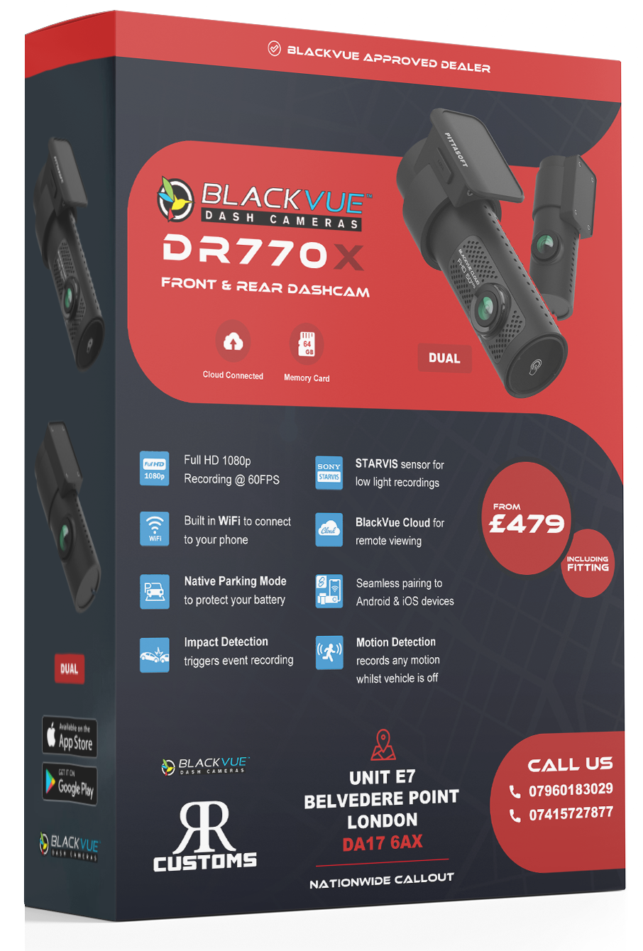 Blackvue DR770x Front and rear dashcam